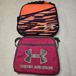 Under Armour Set of 2 Zippered Hard Case Lunchboxes